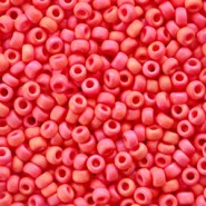 Miyuki rocailles Perlen 8/0 - Opaque matte vermilion red 8-407FR